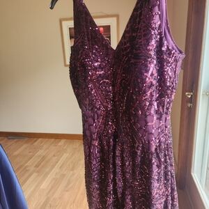 Purple mermaid dress